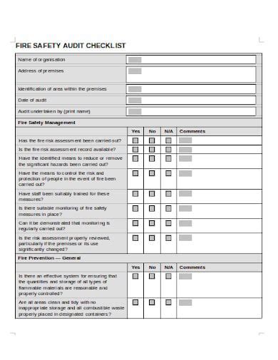 10 Safety Audit Checklist Templates In Pdf Word