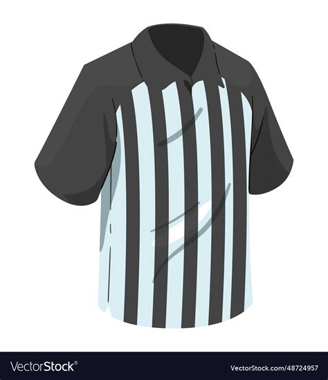 American Football Referee Jersey Royalty Free Vector Image