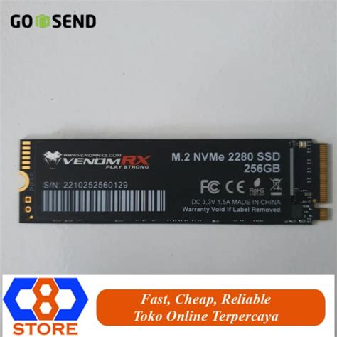 SSD NVME VENOMRX VENOM RX PCie Gen3x4 M 2 2280 128GB 256GB 512GB 1TB