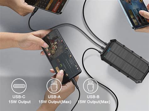 Kepswin Solar Power Bank Portable Charger 42800mah Solar