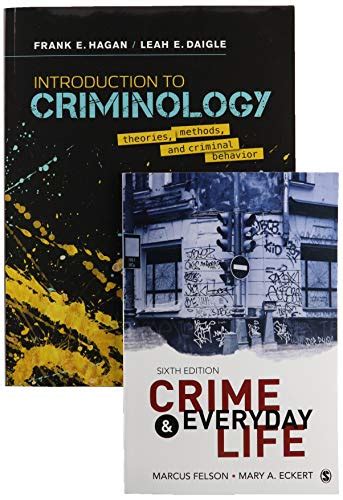 BUNDLE Hagan Introduction To Criminology Theories Methods And