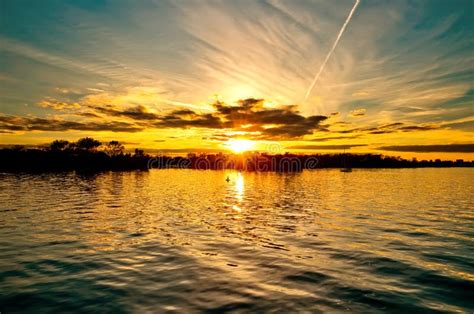 Sunset on the Lake Ontario stock photo. Image of backgrounds - 60001064