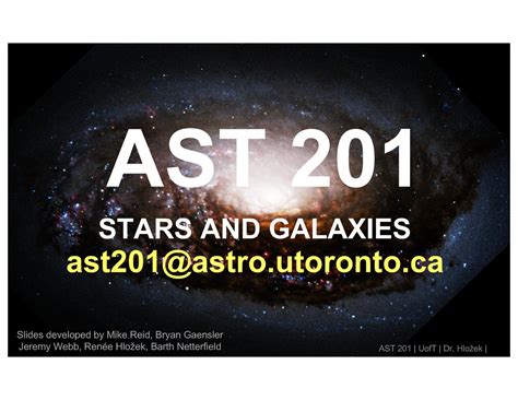 AST201 winter 2022 lecture 02 - AST 201 STARS AND GALAXIES ast201@astro ...