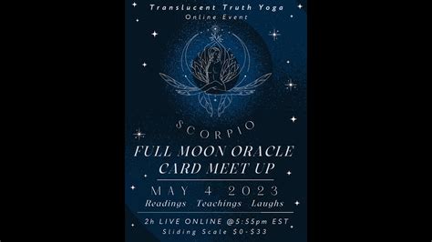 Scorpio Full Moon Oracle Card Meet Up YouTube