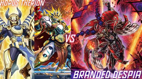 Yu Gi Oh Locals Horus Therion Vs Branded Despia YouTube