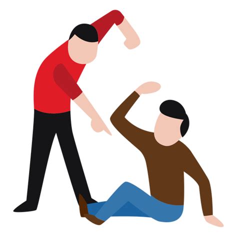 Vandal Character Beating Up Man Ad Affiliate Sponsored