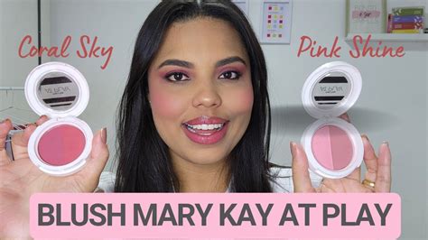 Blush Mary Kay At Play Cores Pink Shine E Coral Sky Por Denise