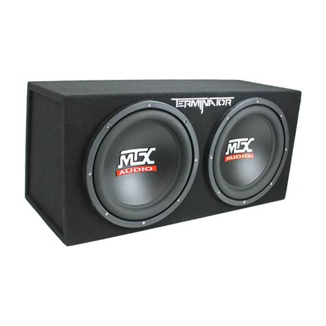 Mtx Tne212d 12 Inch 1200 Watt Car Audio Dual Loaded Subwoofer Box Enclosure Mtx Audio Ex Tremes