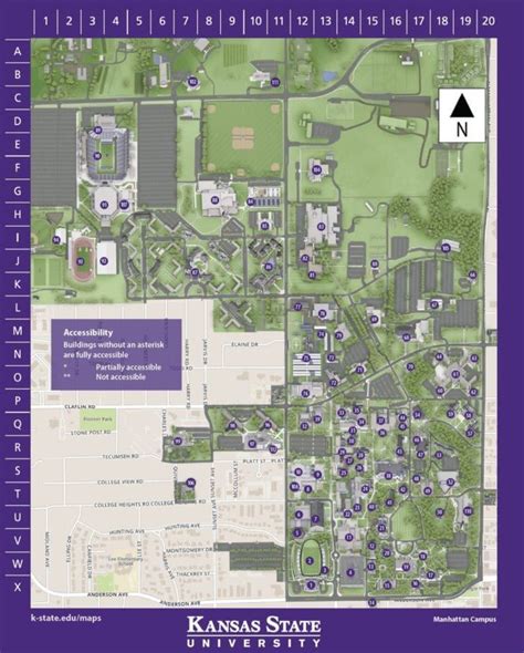 K State Campus Map