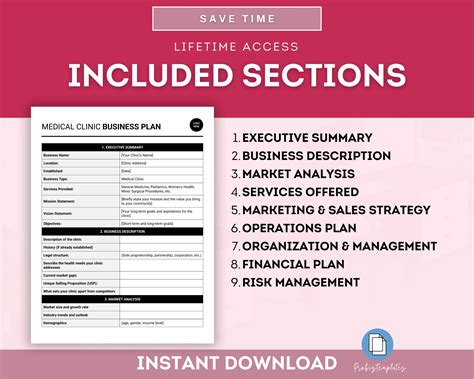 Medical Clinic Business Plan Template | ProBizTemplates