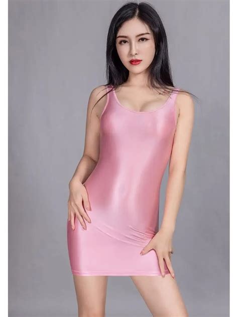Glänzend Glänzend Paket Hüfte Minifalda Elastische Vestido Strumpfhosen Hot Sexy Sommerkleid