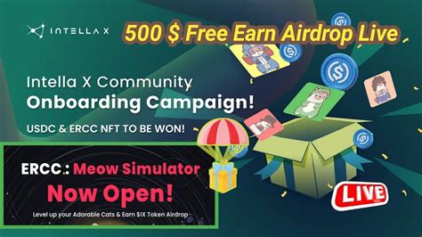 Intella X Adventure Ix Token Airdrop Ercc Meow Simulator Polygon