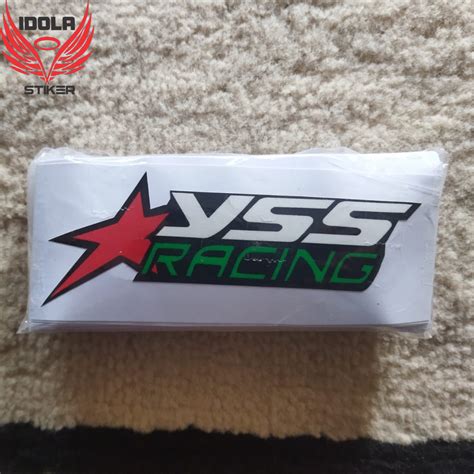 Jual Stiker Kata YSS Racing Vinyl Cutting Helm Stiker Kata Kata YSS