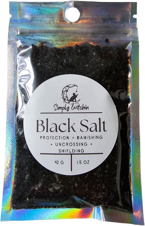 Amazon Black Salt With Black Tourmaline For Protection Banishing