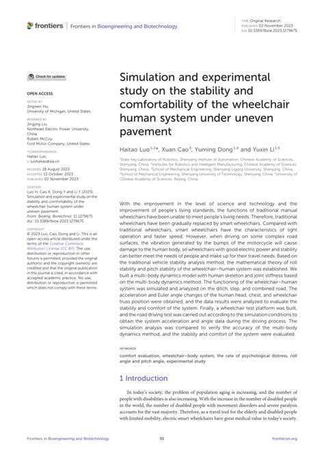 PDF Simulation And Experimental Study On The Stability And