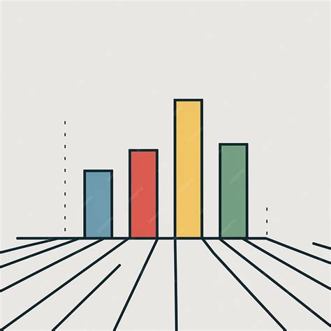 Vertical Bar Chart Displaying Five Bars of Different Heights | Premium ...