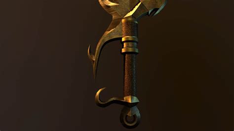 Low Poly Sword Dune 3d Model By Alextroi