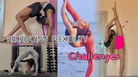 Trying Flexibility Challenges🤸🏾‍♀️💗 Youtube