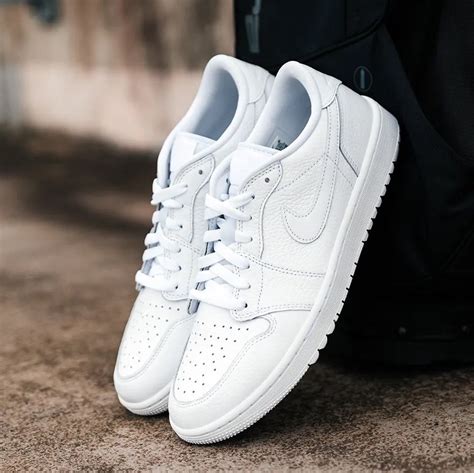 On Sale Air Jordan 1 Low Golf Triple White Sneaker Shouts