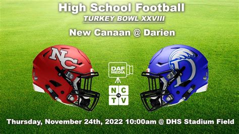 Turkey Bowl 2022 Darien Vs New Canaan YouTube