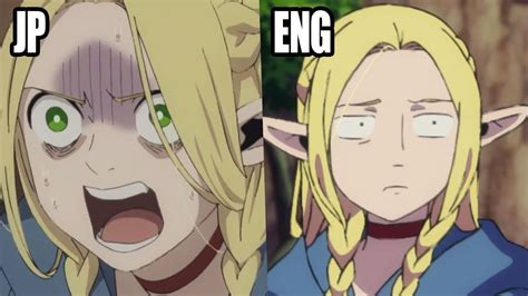 Delicious In Dungeon But Just Marcille Jp Vs English Youtube