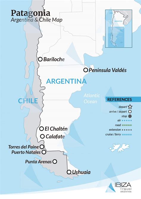 Patagonia Argentina Map | Travel Guide | I Travel Argentina