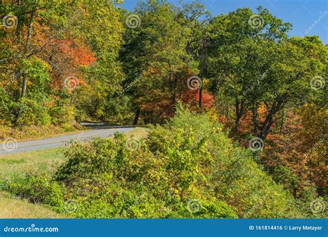 An Fall View of the Blue Ridge Parkway Stock Photo - Image of clouds ...