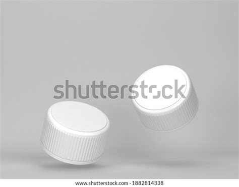 Blank Plastic Bottle Cap Mockup 3d Stock Illustration 1882814338