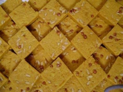 Yummy Delicious Mouthmelting Sweet Tasty Light Yellow Besan Barfi