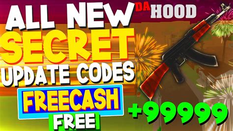 All New New Year 2023 Update Codes In Da Hood Codes Roblox Da Hood