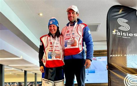 Skicross Championnats De France Marielle Berger Sabbatel Et Terence