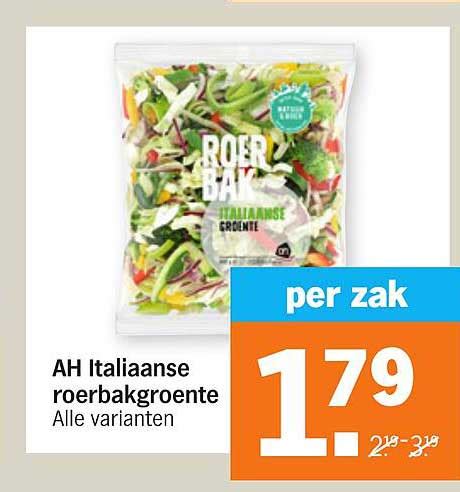 AH Italiaanse Roerbakgroente Aanbieding Bij Albert Heijn 1Folders Nl