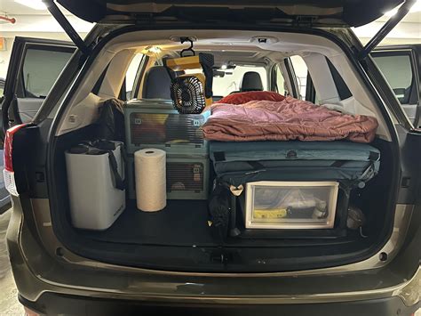 My No Build Car Camping Build In A Subaru Forester Rcarcamping