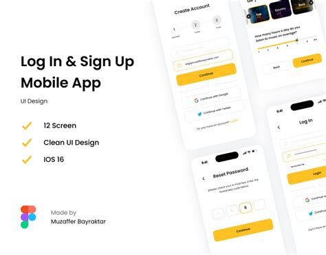 Log In Sign Up Design Behance