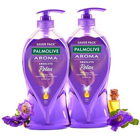 Buy Palmolive Iris And Ylang Ylang Essential Oil Aroma Absolute Relax Moisturizing Body Wash