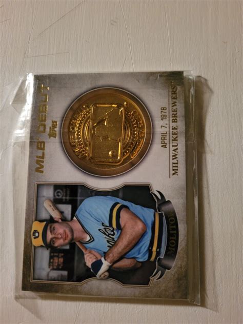 Mavin 2016 Topps Paul Molitor MLB Debut Medallion Card Brewers Legend