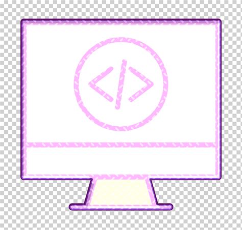 Color de rosa Púrpura Línea Símbolo Icono de codificación Icono de