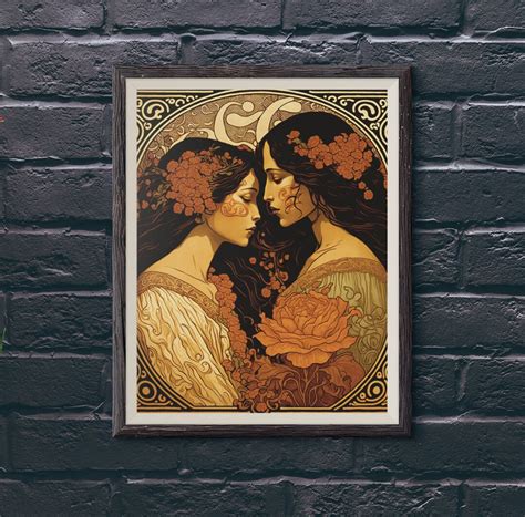 Sapphic Art Lesbian Art Sapphic Art Print Queer Art Lesbian Art Print Wlw Art Lesbian Wall Art