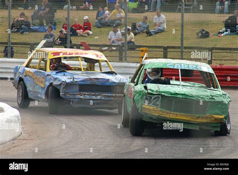 Banger Racing Essex Arena Essex England Stock Photo - Alamy