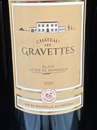 Château Les Gravettes Blaye Côtes de Bordeaux Vivino US