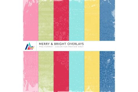 Merry Bright Overlays Graphic By Miss Tiina Creative Fabrica