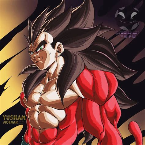 Vegeta Super Saiyan 4 by Yushamart on DeviantArt