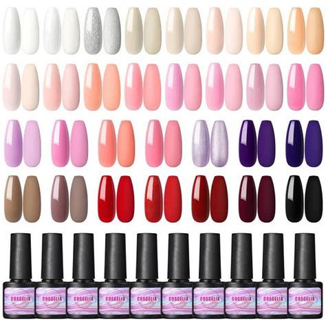 Coscelia Vernis Semi Permanent Couleurs Vernis Ongles Manicure Kit