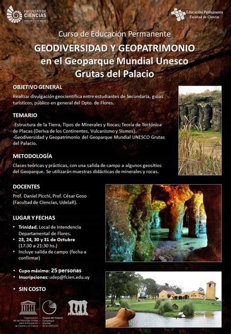 GEODIVERSIDAD Y GEOPATRIMONIO En El Geoparque Mundial UNESCO Grutas Del