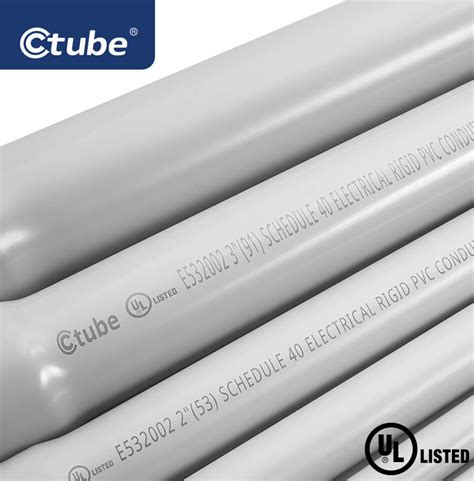 Ctube Sch Inch Pvc Electrical Conduit Pipe Ul Listed Pvc