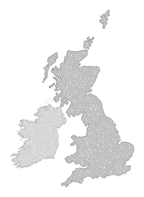Mapa De Raster De Alta Resolución De Malla 2d Poligonal De Grandes