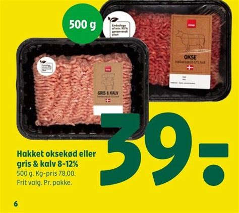 Hakket Oksek D Eller Gris Kalv Tilbud Hos Coop