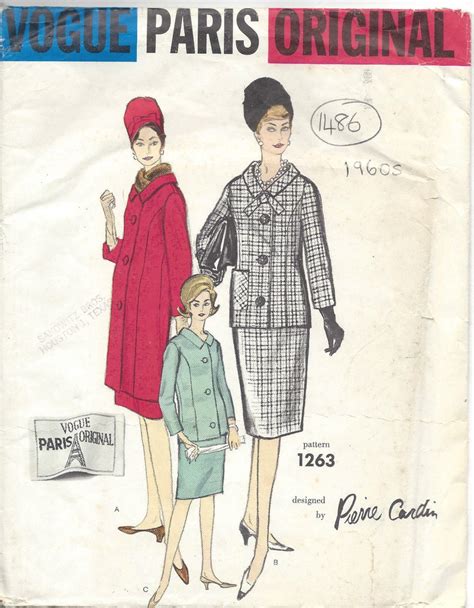 1960s Vintage VOGUE Sewing Pattern Jacket SKIRT SUIT B38 Etsy