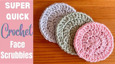 SUPER EASY CROCHET FACE SCRUBBIES BEGINNER PATTERN QUICK SCRAP BUSTER