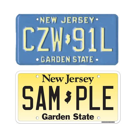 Curious: Which NJ license plate is your favorite? 🟨-yellow 🟦-blue : r ...